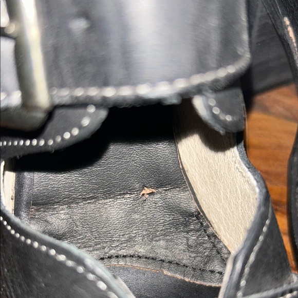 Freebird Black Heeled Boots with Buckles - Picture 4 of 8